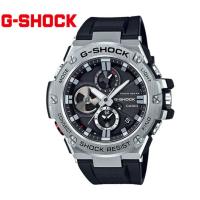 CASIO G-SHOCK　GST-B100-1AJF カシオ　G-STEEL　腕時計 シルバー×ブラック Bluetooth搭載　クロノグラフ 樹脂バンド ソーラー | DECORbySEKINE