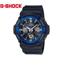 CASIO　カシオ　G-SHOCK GAW-100B-1A2JF 腕時計　デジアナ ビッグケース ソーラー電波 ブラック×ブルー | DECORbySEKINE