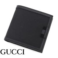 GUCCI　グッチ 150413 G1XWN 8615 アウトレット 小銭入れ付き 二つ折り財布 ブラック GGナイロンキャンバス×レザー ボックス付 | DECORbySEKINE