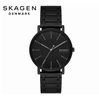 SKAGEN スカーゲン SKW6914 SIGNATUR シグネチャー 三針デイト ミッドナイト ステンレススチール ブレスレットウォッチ ブラック メンズ 男性用 腕時計 正規品 | DECORbySEKINE