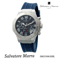 腕時計メンズ 【Salvatore Marra】サルバトーレマーラ メンズ 腕時計 クロノグラフ 5気圧防水 ラバーベルト　SM23106-SSBL エレガント記念品 ギフト  送料無料 | JACKAL