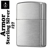 zippo ジッポ  アーマースターリングシルバージッポー純銀NO.27送料無料 サテン仕上げ 送料無料 | JACKAL