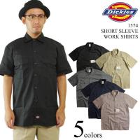 ディッキーズ Dickies 1574/2574 半袖 ワークシャツ S/S WORK SHIRT ポリコットンツイル 無地 | Jalana(ジャラーナ)