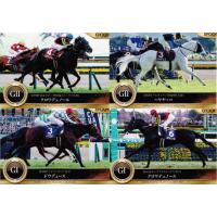 エポック　ホースレーシングカード　アグネスタキオン/フローラ　サンプル４種 エポック ホースレーシングカード アグネスタキオン/フローラ サンプル