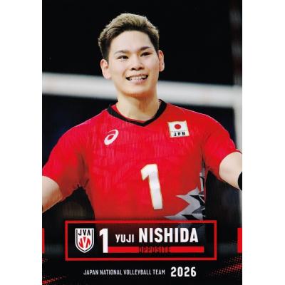 1 【西田有志】2026 バレーボール男子日本代表 トレーディングカード