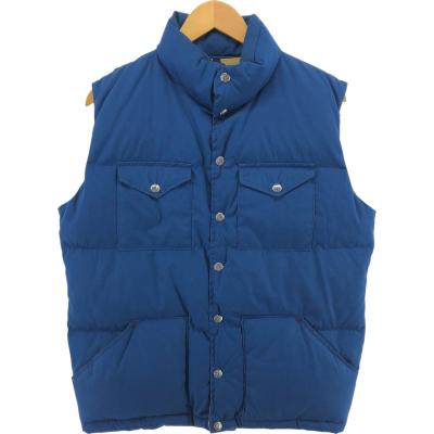 80s ダウンベスト USA製 80s THE NORTH FACE Down Vest 灰 L ノースフェイス