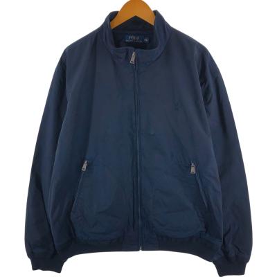 未使用ポロラルフローレンSコットンウインドブレーカージャケット花ライトブルー水色 古着 ラルフローレン Ralph Lauren POLO by Ralph Lauren ビッグポニー