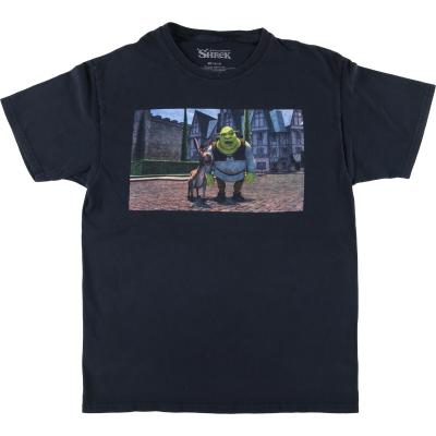 シュレック　Tシャツ オフィシャル　半袖 ヴィンテージ　古着 入手困難】SHREK シュレック 00s Tシャツ Lサイズ 人気 プロモ
