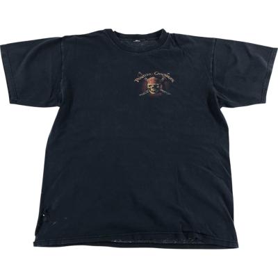 ヴィンテージ　ディズニー　パイレーツオブカリビアン　ジョニーデップ　Tシャツ　黒 ヴィンテージ ディズニー パイレーツオブカリビアン ジョニー