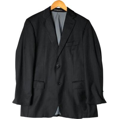 HUGO BOSS イタリア製 3B テーラードジャケット L ブラック BOSS - スリムフィットジャケット ウォッシャブル ストレッチ