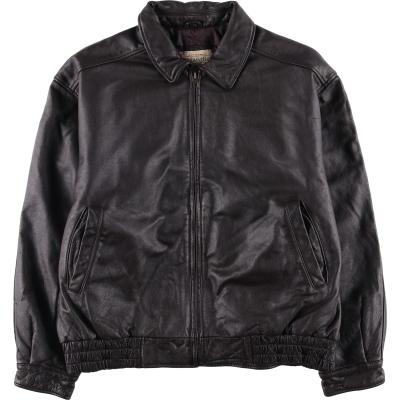 90s HATHAWAY ハサウェイ レザースイングトップ ジャケット 短丈 90s