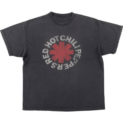 レッチリ00s ビンテージ 黒 ロゴTシャツ バンドT 古着 00s Red Hot Chili Peppers レッチリ ミクスチャー ロック
