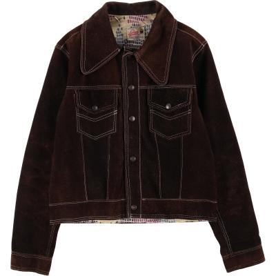 本革トラッカージャケット スエード 大きいサイズ ブルーグレー usa古着 XL y-spd11y23n08z24a9.jpg
