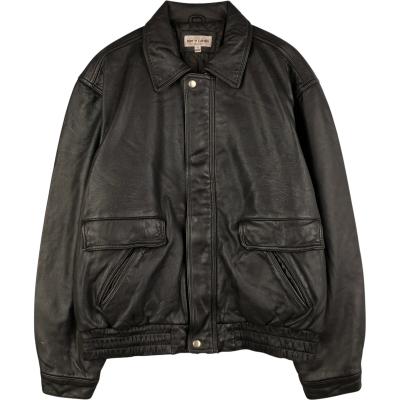 ピエールカルダン 革ジャン 古着 古着 ピエールカルダン Pierre Cardin 中綿入り レザーブルゾンタイプ