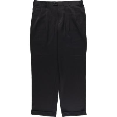 90s PERRY ELLIS ペリーエリス ツータックスラックス 黒 W32 90s PERRY ELLIS ペリーエリス ツータックスラックス 黒 W32