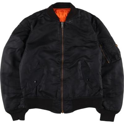 【美品】【アルファ】【希少XLサイズ】【MA-1】【人気ブラック】 ⭐︎ALPHA⭐︎アルファMA-1 フライトジャケット