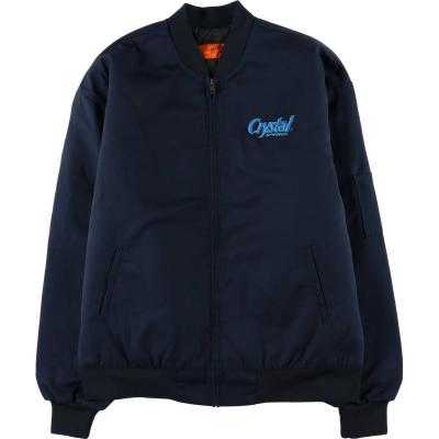 USA製 RED KAP 企業物 両面刺繍入り ショップコート 紺系 XL程度 USA製 RED KAP 企業物 両面刺繍入り ショップコート 紺系 XL程度