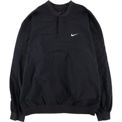 00s NIKE 黒　プルオーバーナイロンジャケット　ピステ　グレースウォッシュ 00s NIKE 黒 プルオーバーナイロンジャケット ピステ グレース