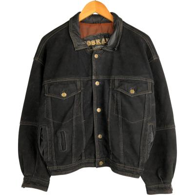 MOLEC ブラックスエードトラッカージャケット 44 MOLEC（モレック）ブラックスエードトラッカージャケット【ブラック