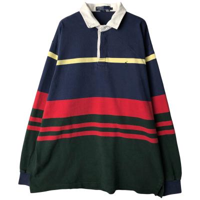 古着 ラルフローレン Ralph Lauren POLO by ボーダー柄 長袖 ラガー
