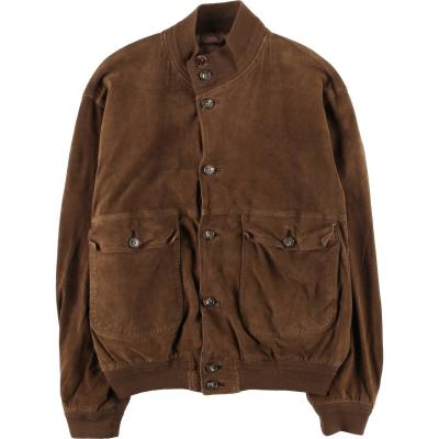 スエード ブルゾン イタリア（メンズ革ジャン、レザージャケット