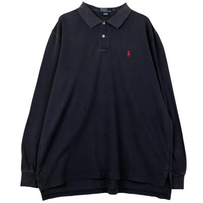 Ralph Lauren ブラック ポロシャツ XXL 大きいサイズ メンズ POLO RALPH LAUREN (ポロ ラルフローレン) ワン