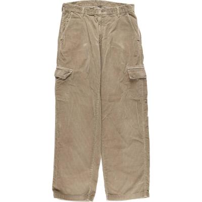 Leeコーデュロイのワークパンツ30x34 USA製】【デッドストック】【Lee 
