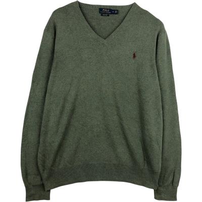 POLO RALPH LAUREN メンズニット、セーター（襟首タイプ：Vネック