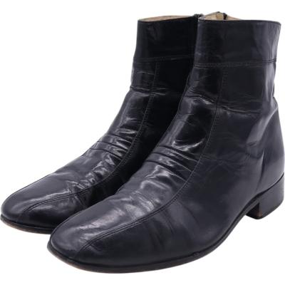 【美品】ADAM’S BOOTS（8）サイドゴア　ウエスタンブーツ　リング　黒 美品】ADAM'S BOOTS（8）サイドゴア ウエスタンブーツ リング 黒