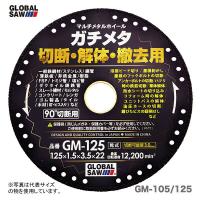 【オススメ】〈モトユキ〉　マルチメタルホイール　ガチメタ　GM-125 | プロ工具のJapan-Tool