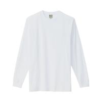 長袖Tシャツ ポケット付 男女兼用 ホワイト LL AZ-10530-001-LL アイトス AITOZ | JB Tool