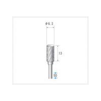 ナカニシ 超硬カッター 円筒(ダブルカット) 刃径6.3mm 刃長13mm 24709 | JB Tool