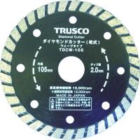 TRUSCO ダイヤモンドカッター 105X2TX7WX20H ウェーブ TDCW-105 | JB Tool