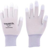TRUSCO カーボン・ナイロンインナー手袋PU指先コート M TGL-9011-M | JB Tool