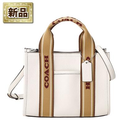 未使用♡ コーチ　トートバッグ　キャンバス　レザー　アイボリー　マルチカラー コーチ トートバッグ マルチカラー（バッグ、小物素材：本革、レザー