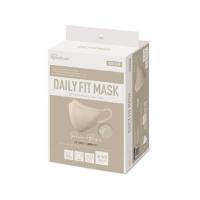 【お取り寄せ】アイリス DAILYFITMASK立体 ふつう 30枚入 ペールベージュ  マスク 鼻 のど メディカル | JetPrice