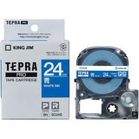 キング PRO用テープ ビビッド 24mm 青 白文字 SD24B  テープ 青 ＴＲ用 キングジム ラベルプリンタ | JetPrice