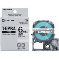 キングジム テプラPRO用テープ 6mm 透明 黒文字 ST6K  テープ 透明 ＴＲ用 キングジム ラベルプリンタ | JetPrice