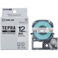 キングジム テプラPRO用テープ 12mm 透明 黒文字 ST12K  テープ 透明 ＴＲ用 キングジム ラベルプリンタ | JetPrice