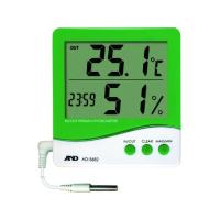 【お取り寄せ】A&amp;D 時計付き内外温度・湿度計 AD5682  環境測定 自然環境 安全環境 測定 作業 | JetPrice