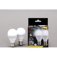 【お取り寄せ】アイリスオーヤマ LED電球 E17 広配光 60形相当 昼光色 2個 ＬＥＤ電球小形 Ｅ１７ ＬＥＤ電球 直管 ライト 照明器具 家電 | JetPrice