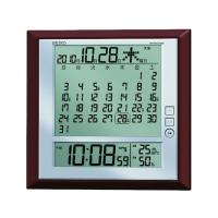 【お取り寄せ】SEIKO マンスリーカレンダー機能付 電波掛置兼用時計 茶 SQ421B | JetPrice