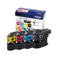 ブラザー インクカートリッジ 大容量タイプ 4色パック LC117 115-4PK ブラザー ｂｒｏｔｈｅｒマルチパック インクジェットカートリッジ インクカートリッジ | JetPrice