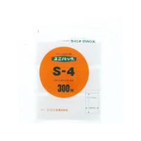 セイニチ ユニパック 55×40×0.04mm 300枚 S-4  チャック付ポリ袋 ０．０４ｍｍ 厚さ ラッピング 包装用品 | JetPrice