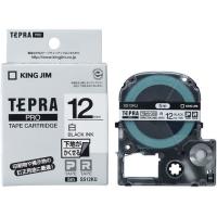 キングジム テプラPRO用テープ 12mm 白 黒文字 SS12KU  テープ 白 ＴＲ用 キングジム ラベルプリンタ | JetPrice