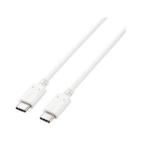 【お取り寄せ】エレコム Type-Cケーブル C-C 充電 PD 最大100W 2m ホワイト ＵＳＢケーブル C to ケーブル 電源タップ 配線パーツ 家電 | JetPrice