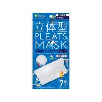 医食同源 立体型プリーツマスク ゆったりフィット ホワイト 7枚入  マスク 鼻 のど メディカル | JetPrice