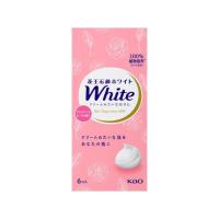 KAO 花王石鹸ホワイト アロマティック・ローズの香り 普通サイズ 6コ箱  固形せっけん ハンドケア スキンケア | JetPrice