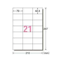 エーワン スーパーエコノミーラベル A4 21面 500枚  ２１面以上 マルチプリンタ対応ラベルシール 粘着ラベル用紙 | JetPrice