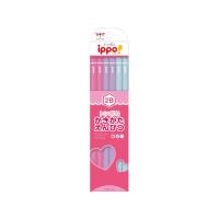 トンボ鉛筆 ippo!かきかたえんぴつ 12本 プレーン ピンク 2B | JetPrice